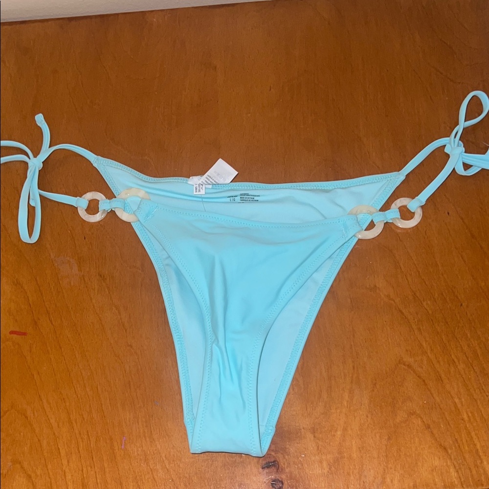 Aerie Light Blue Tie-Side Swim Bottom